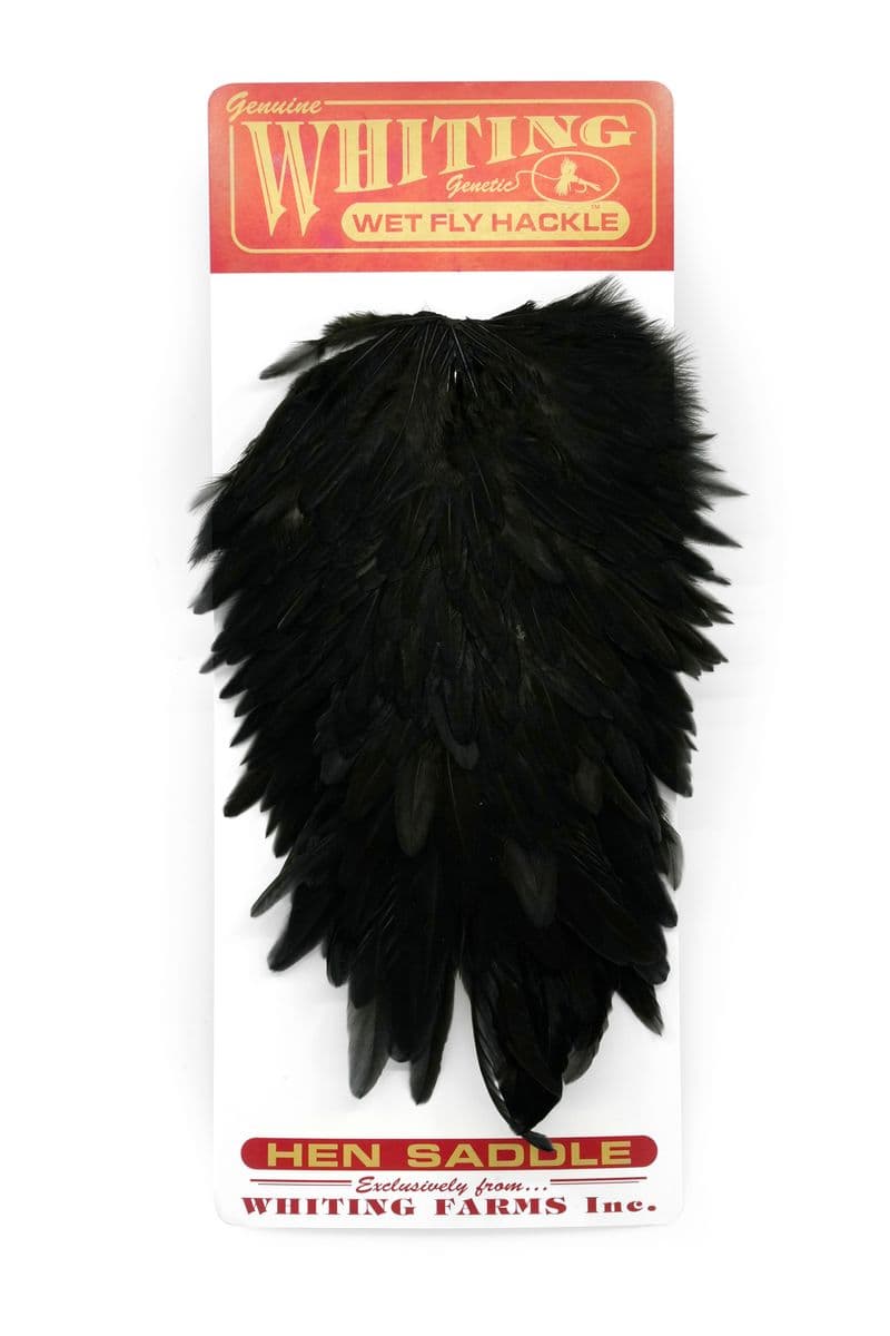 Whiting Hen Saddle Black view 3
