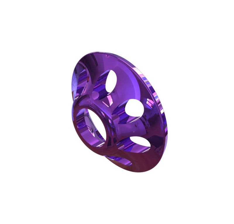 Ultra Sonic Discs L 11mm Purple Met view 2