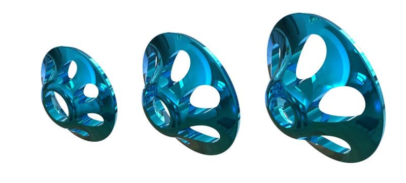 Ultra Sonic Discs S 7mm Blue Met view 3