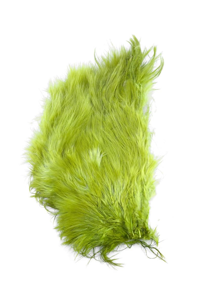Mini Bird Fur White dyed Olive view 2