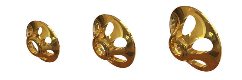 Ultra Sonic Discs M 9mm Gold Met view 3