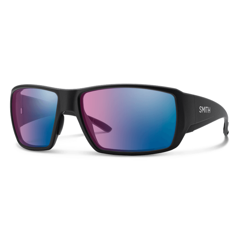 Guide's Choice XL Matte Black CP Glass Polarchromic Rose Blue Mirror view 2