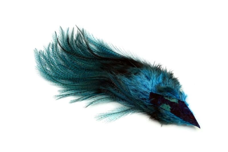 CDL Euro Nymph Tailing Pack Pardo dyed Kingfisher Blue view 3