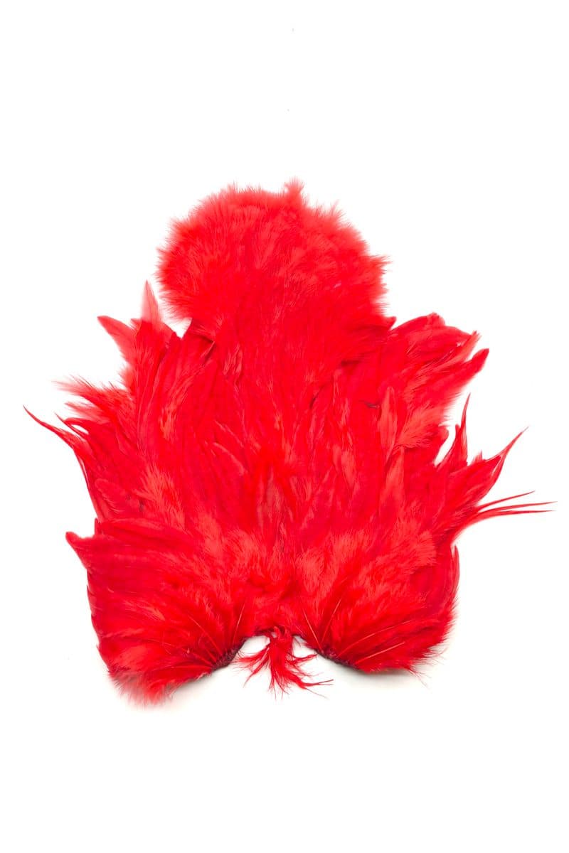 Whiting Rooster SH/C White dyed Red view 2