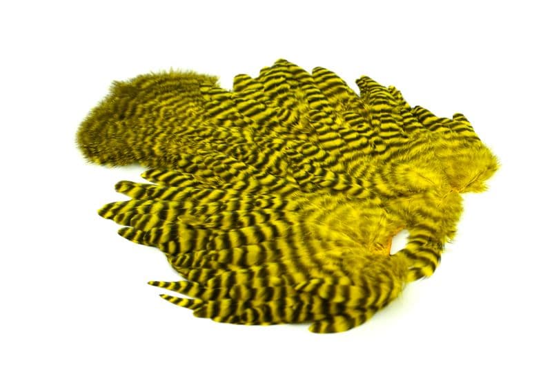 Whiting Rooster SH/C Grizzly dyed Yellow view 2