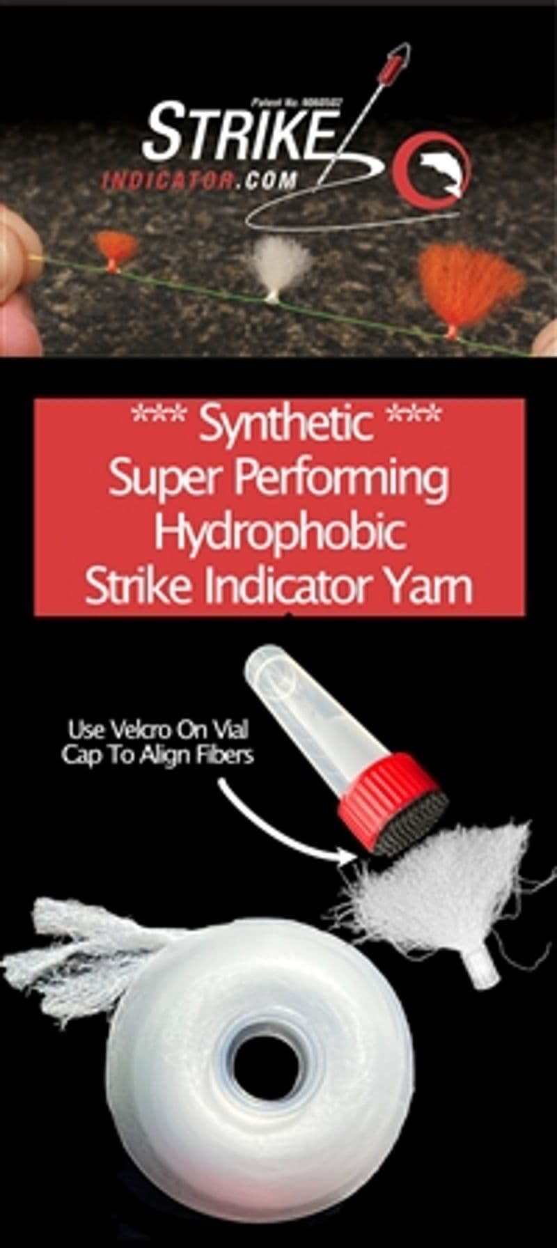 Hydroph. Synth. Yarn - White w/Vial