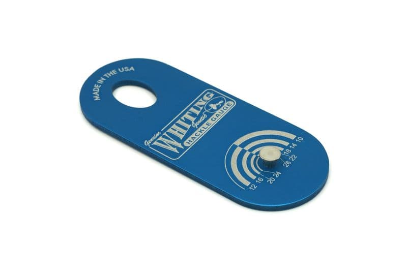 Whiting Hackle Gauge Blue view 1