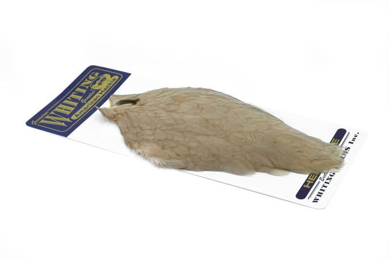 American Hen Cape White dyed Tan view 2