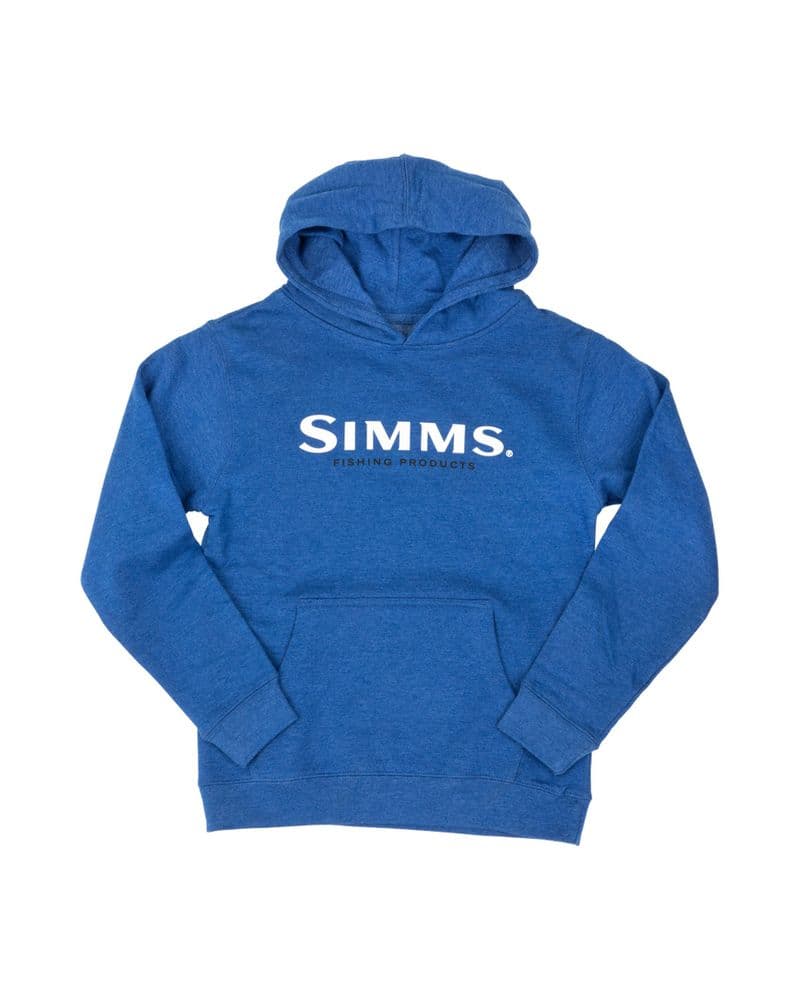 Kid's Simms Logo Hoody Royal view 2