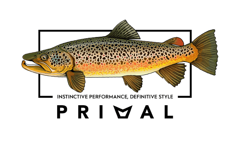 Primal Artist Tee Brown Trout Grey Marle view 2