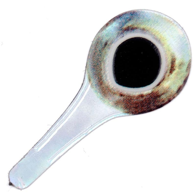 3D Tabbed Eyes Silver/Yellow 8mm view 1