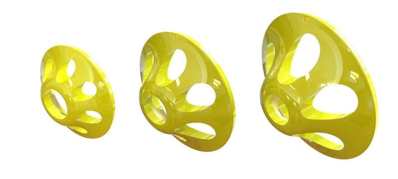 Ultra Sonic Discs L 11mm Fl. Yellow view 3