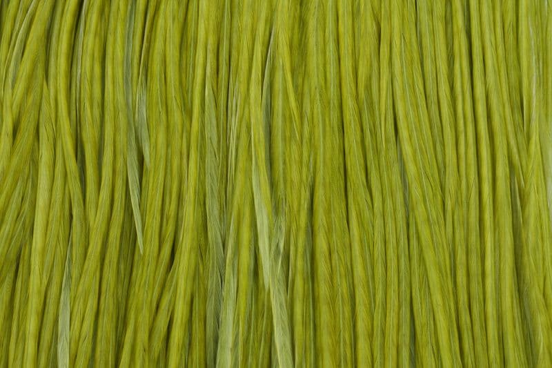 Eurohackle Saddle White dyed Olive view 1