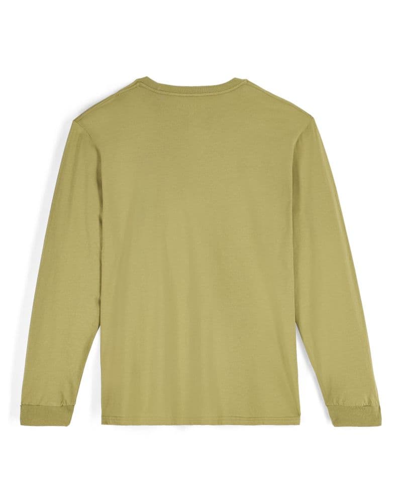 Simms Logo Shirt LS Tent Green view 2