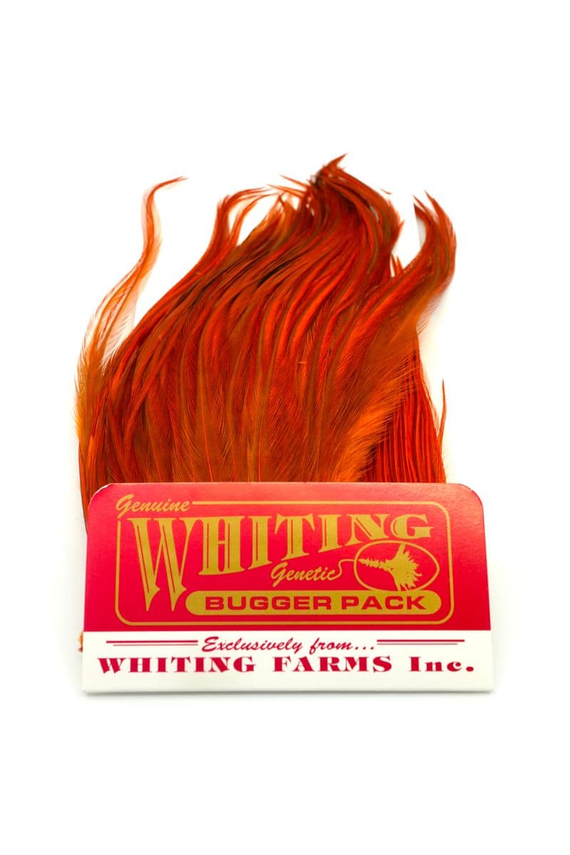 Whiting Bugger Pack White dyed Burnt Orange view 3