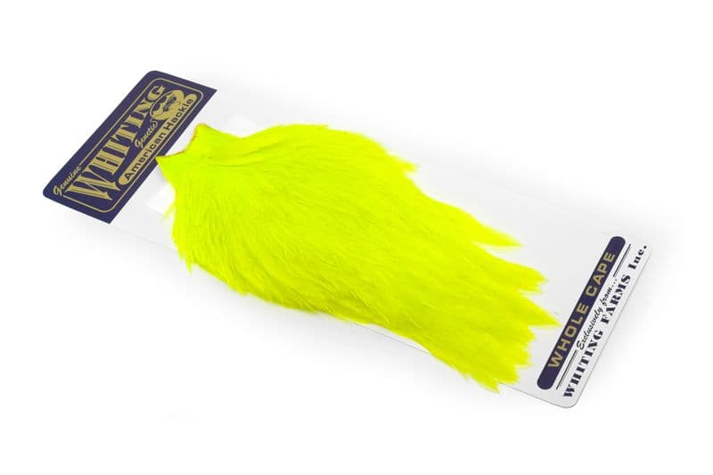 American Rooster Cape White dyed Fl. Yellow Chartreuse view 2