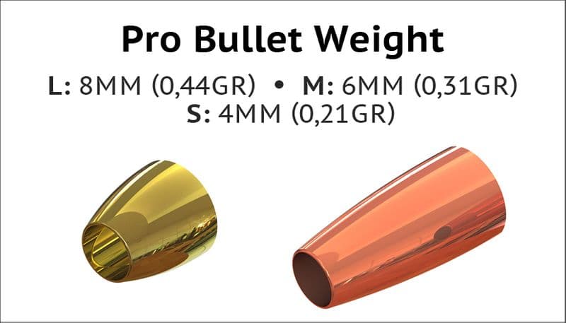 Bullet Weights S 4mm Copper view 3