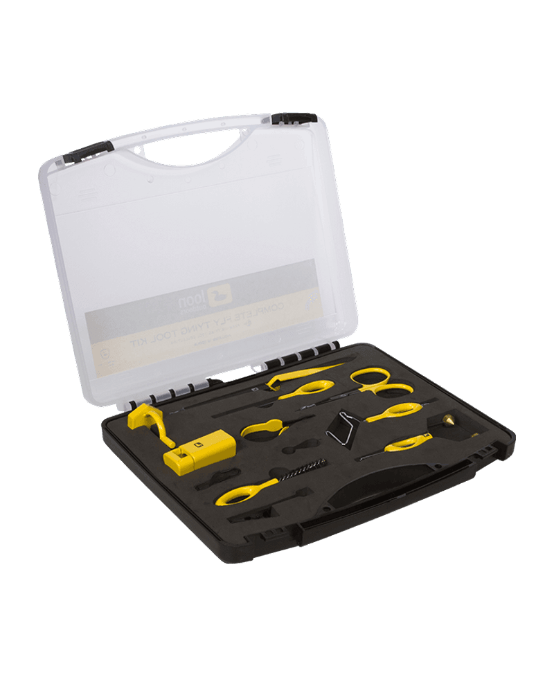 Complete Fly Tying Tool Kit - Yellow view 1