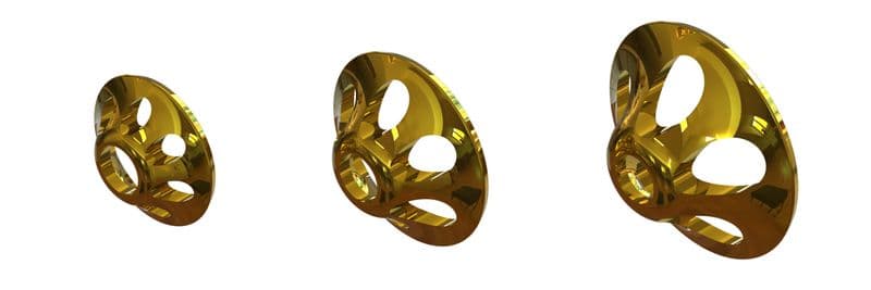 Ultra Sonic Discs S 7mm Yellow Met view 3