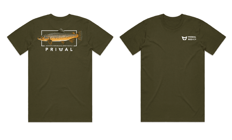 Primal Artist Tee Brown Trout Olive view 2