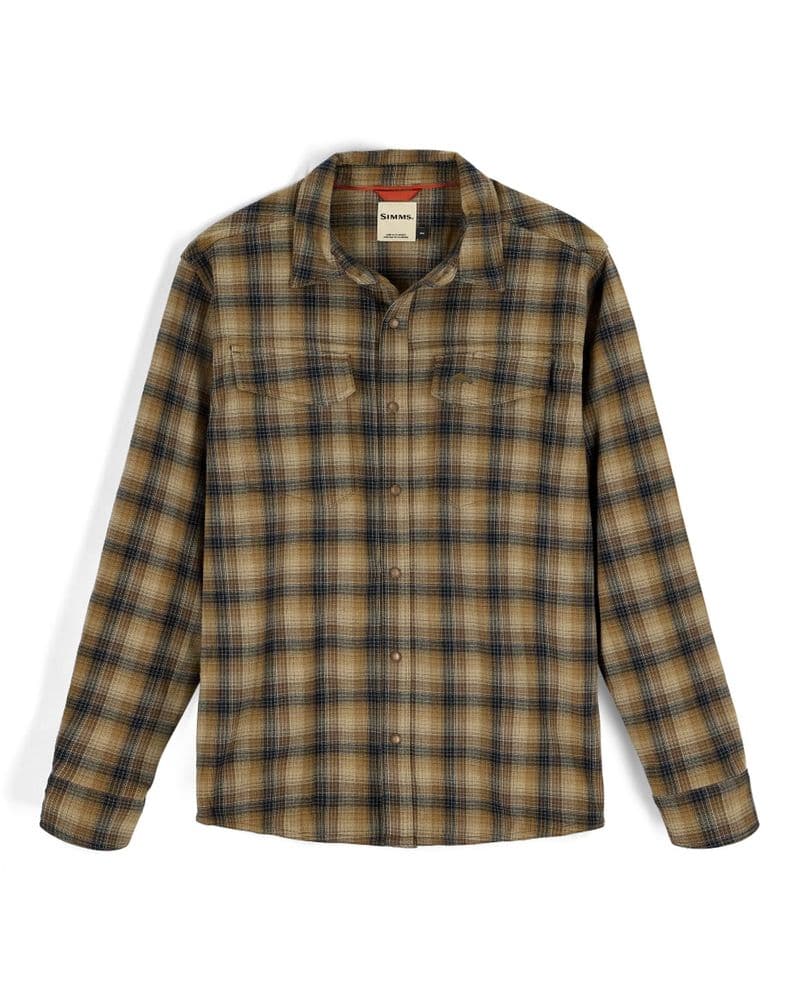 Gallatin Flannel Shirt Kennebec Plaid: Stone view 1