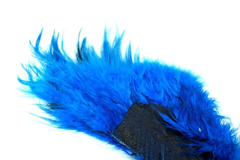 Bird Fur White dyed Kingfisher Blue view 1