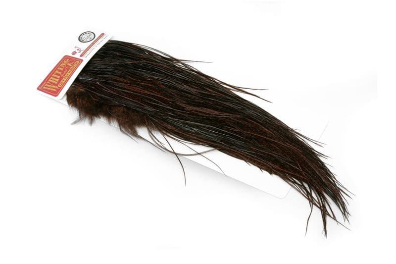 Whiting Silver Saddle Grizzly dyed Coachman Brown view 3