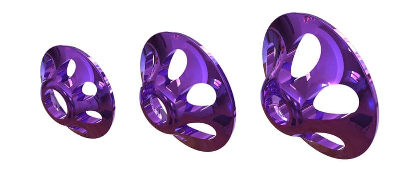 Ultra Sonic Discs L 11mm Purple Met view 3