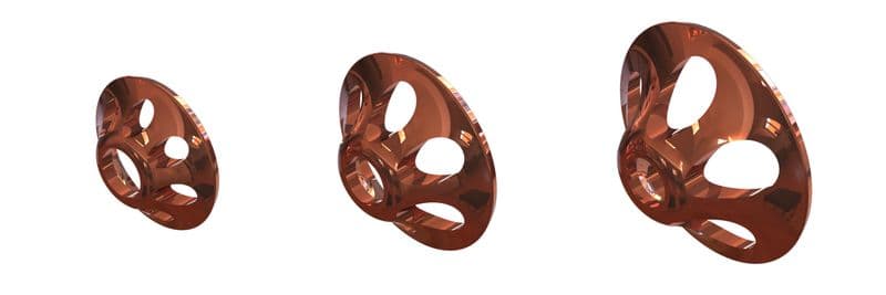 Ultra Sonic Discs L 11mm Copper Met view 3