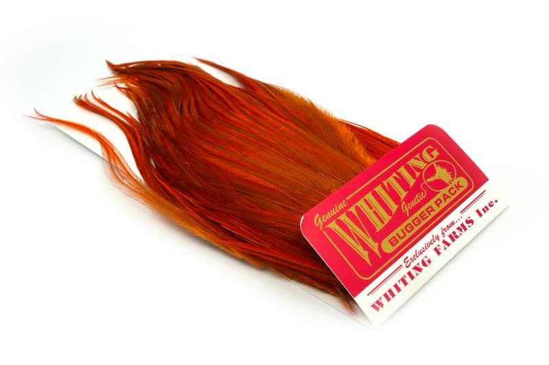 Whiting Bugger Pack White dyed Burnt Orange view 2