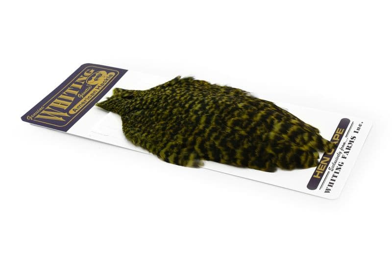 American Hen Cape Grizzly dyed Olive view 2