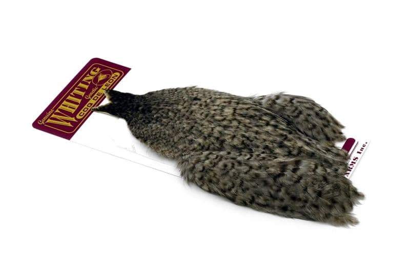 Coq de Leon Hen Cape Grizzly dyed Lime view 2