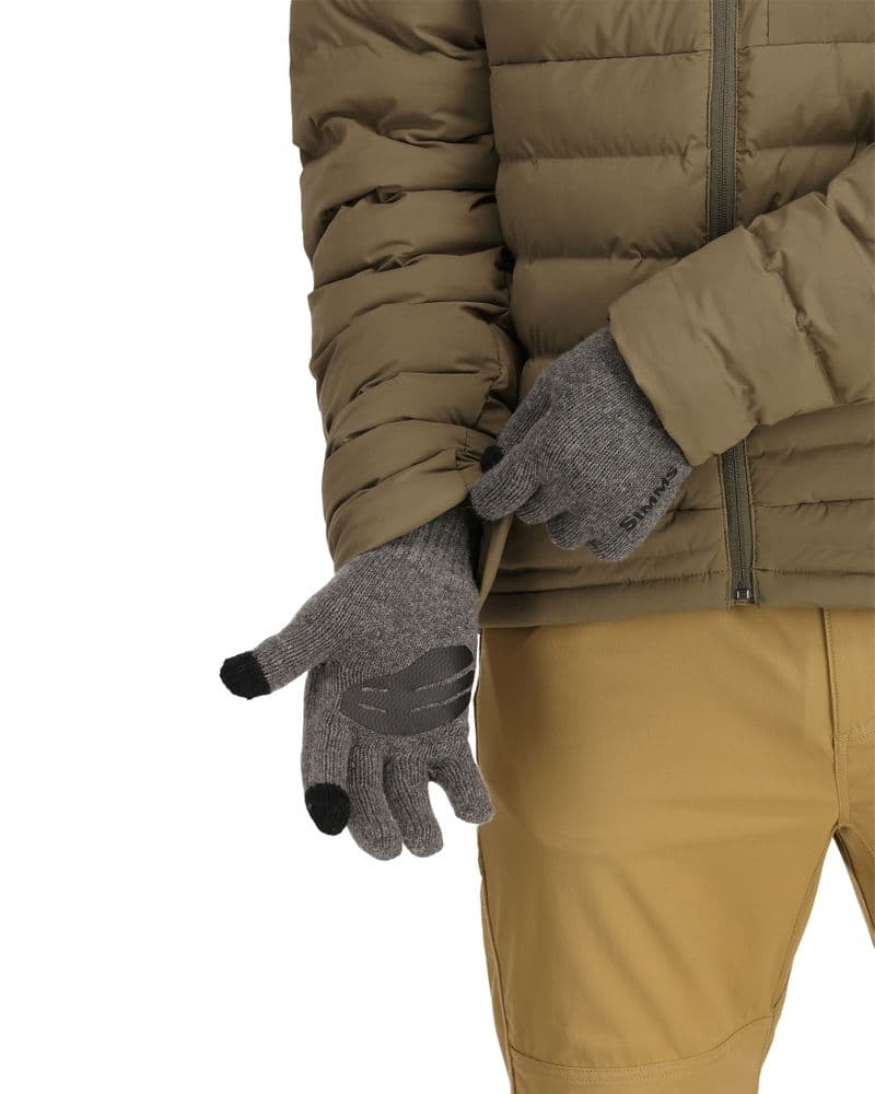 Wool Full Finger Glove Steel view 5
