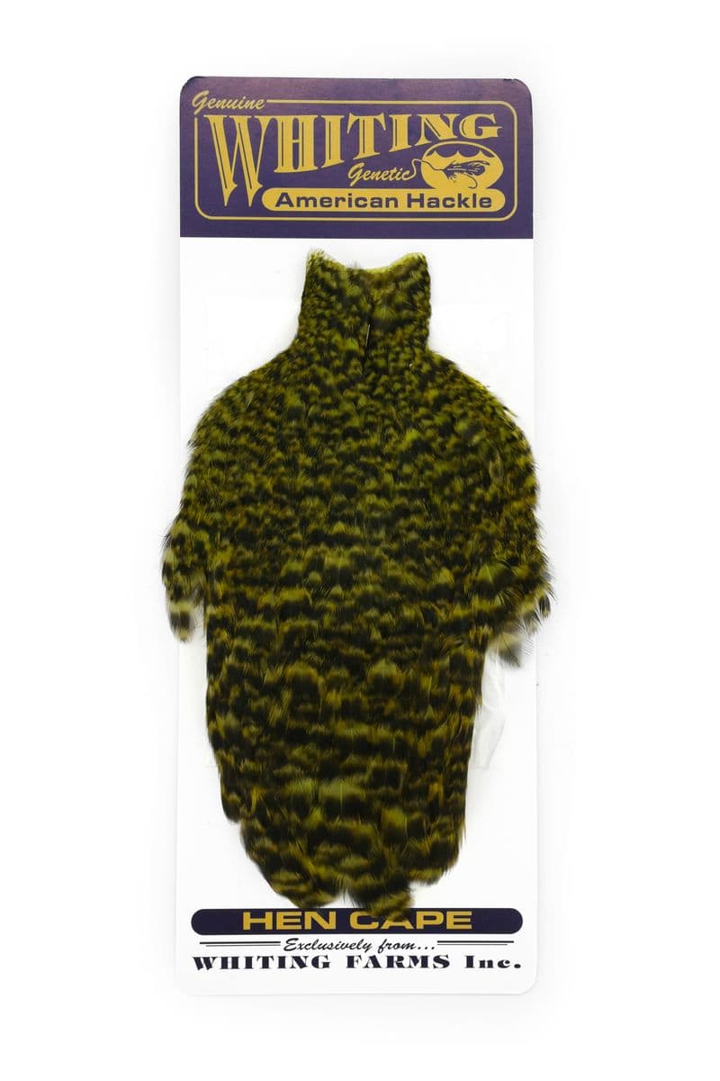 American Hen Cape Grizzly dyed Olive view 3