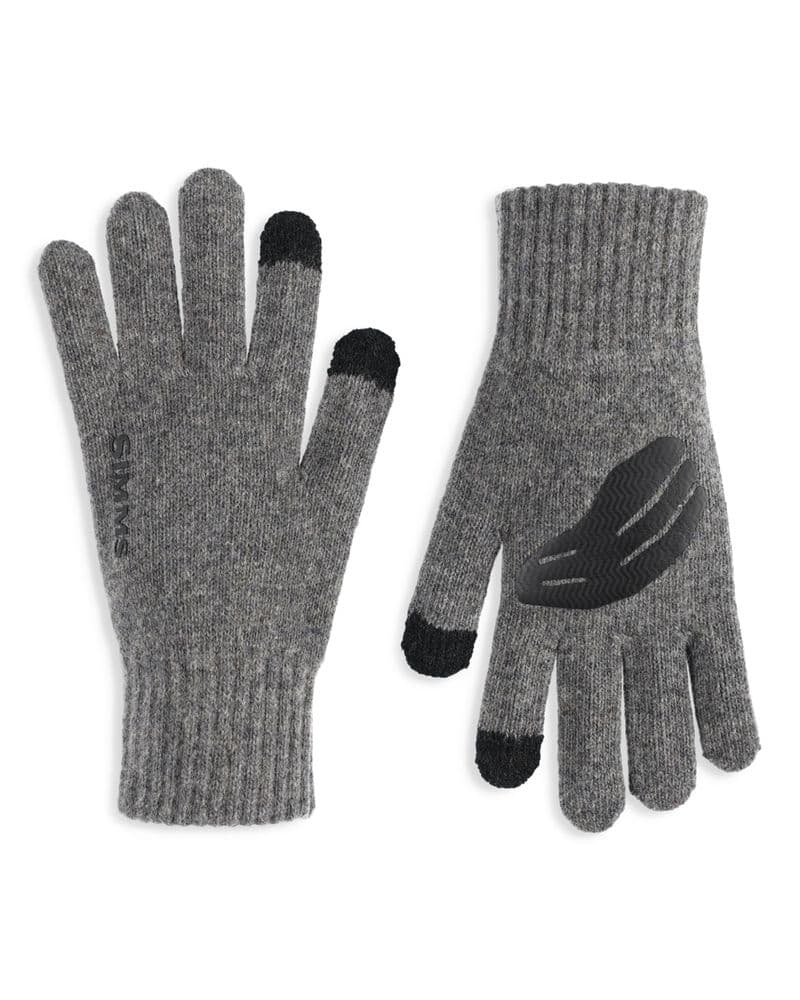 Wool Full Finger Glove Steel view 2
