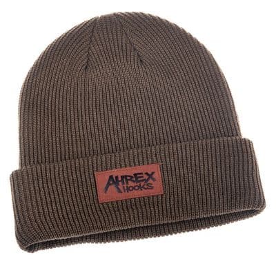 Ahrex Suede Patch Beanie Brown