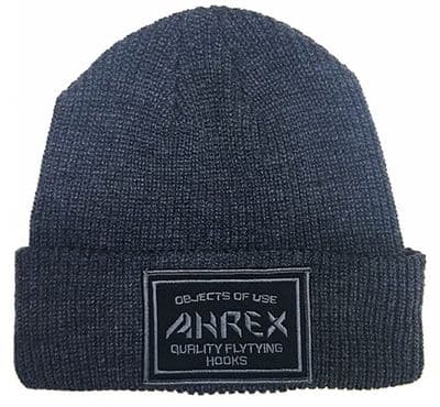 Ahrex Ribbed Knit Woven Patch Beanie