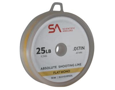 Absolute Shooting Line Flat Mono 25lb 30m Yellow