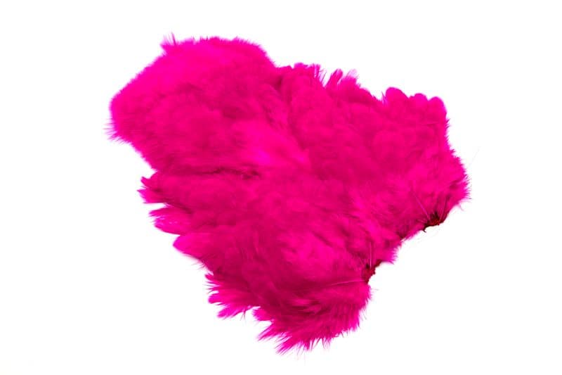 Whiting Rooster SH/C White dyed Magenta view 1