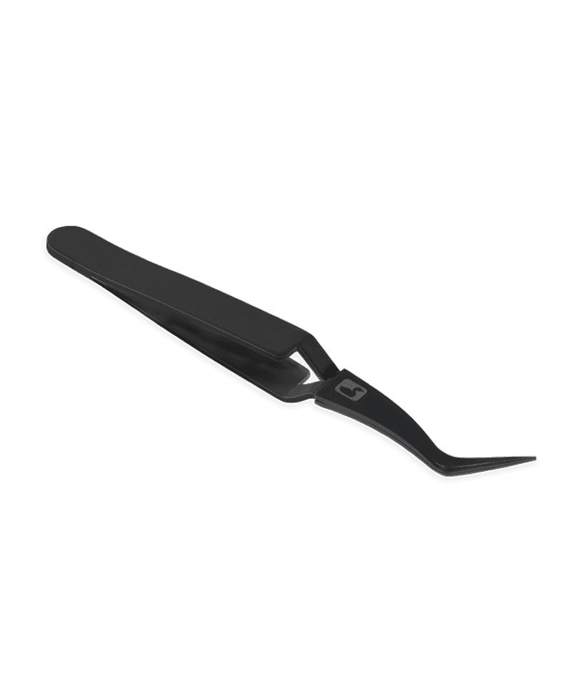 Micro Tip D-Loop Tweezer - Black view 1