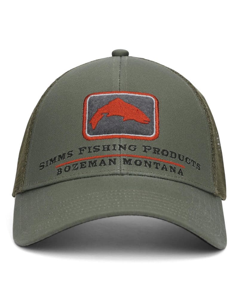 Trout Icon Trucker Smokey Olive view 1