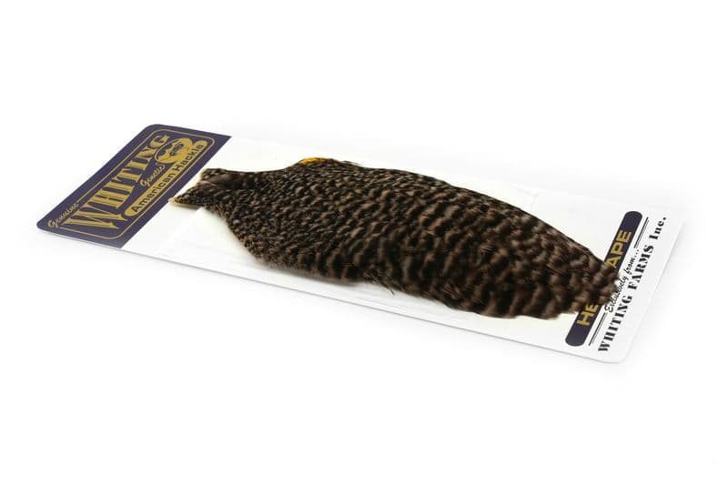 American Hen Cape Grizzly dyed Tan view 2