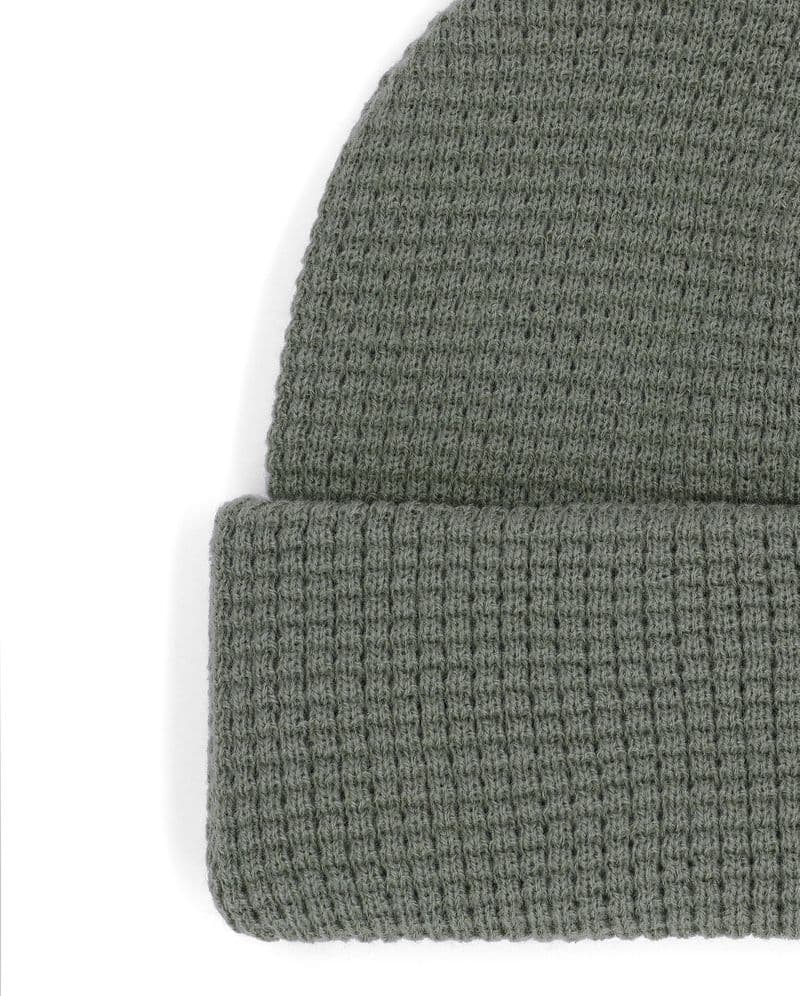 Everyday Waffle Knit Beanie Loden view 1