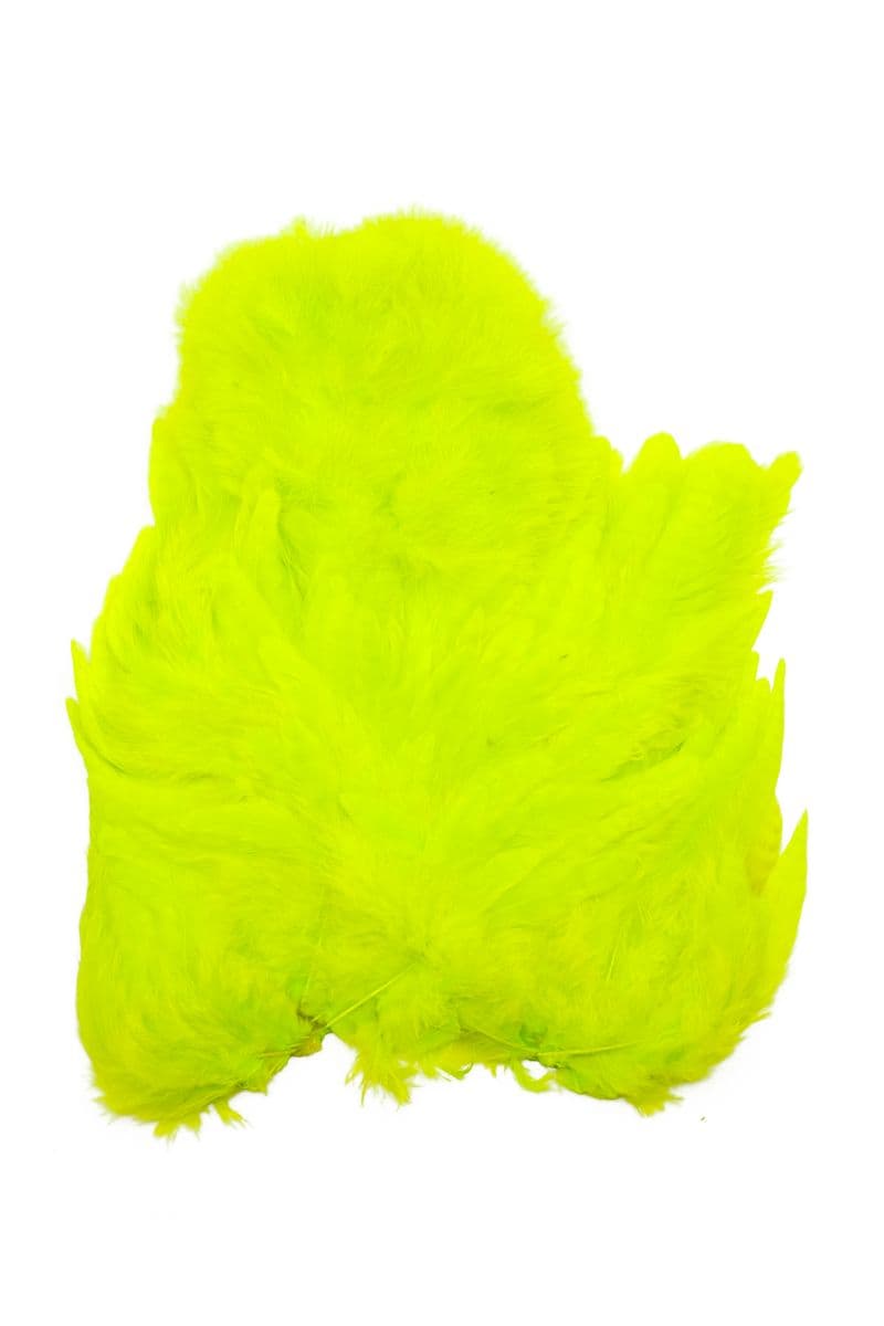 Whiting Rooster SH/C White dyed Fl. Yellow Chartreuse view 2