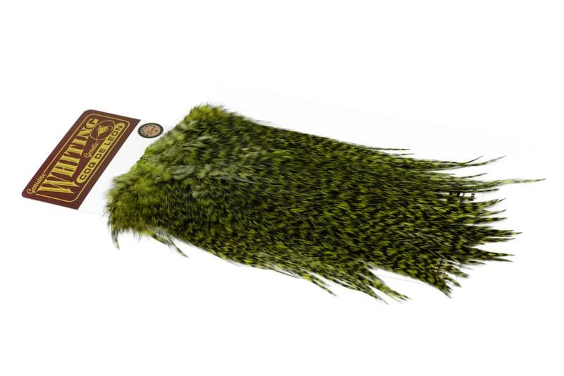 Coq de Leon Bronze Saddle Grizzly dyed Olive view 2