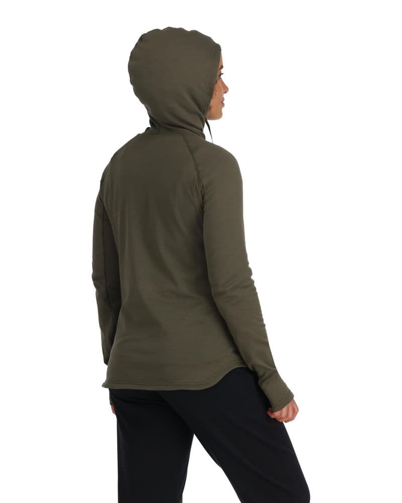 Wms Heavyweight Baselayer Hoody Loden view 3