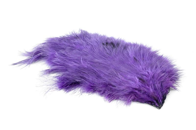 Mini Bird Fur White dyed Purple view 2