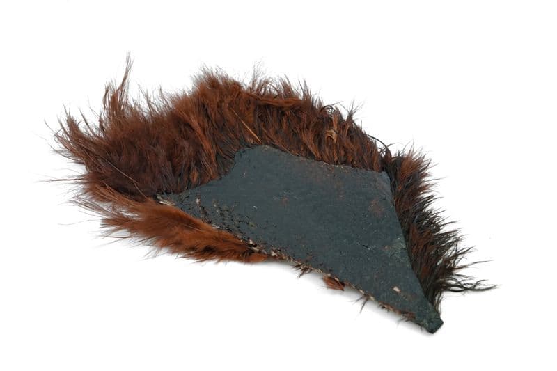 Mini Bird Fur White dyed Coachman Brown view 4