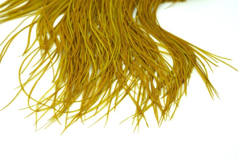 Whiting Bronze Midge Saddle White dyed Golden Olive view 4