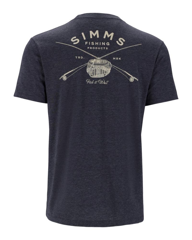 Classic Tackle T-Shirt Navy Heather view 2